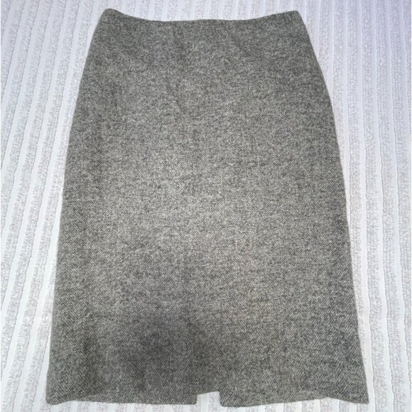 Ralph Lauren Black Label Pencil Skirt Knee-Length Wool...